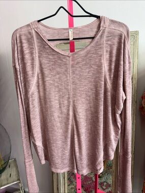 FP Movement by Free People Dusty Rose Long-Sleeve Knit Top